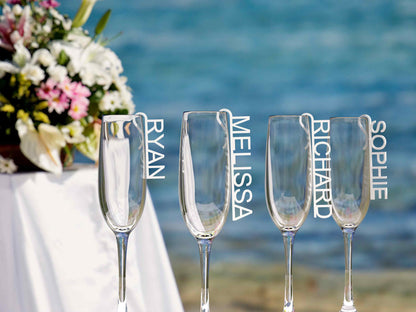 Wine Glass Name Tags