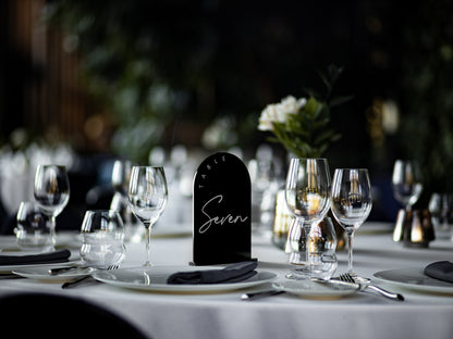 Arch Shaped Wedding Table Number