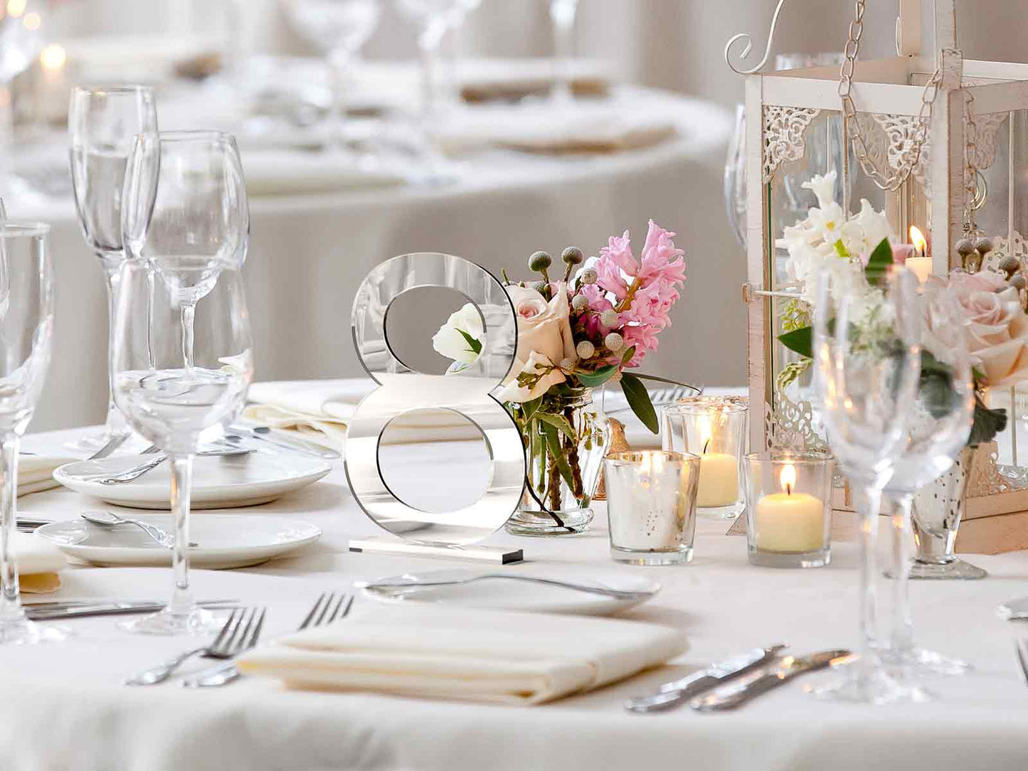 3D Number With Stand For Wedding Table Number