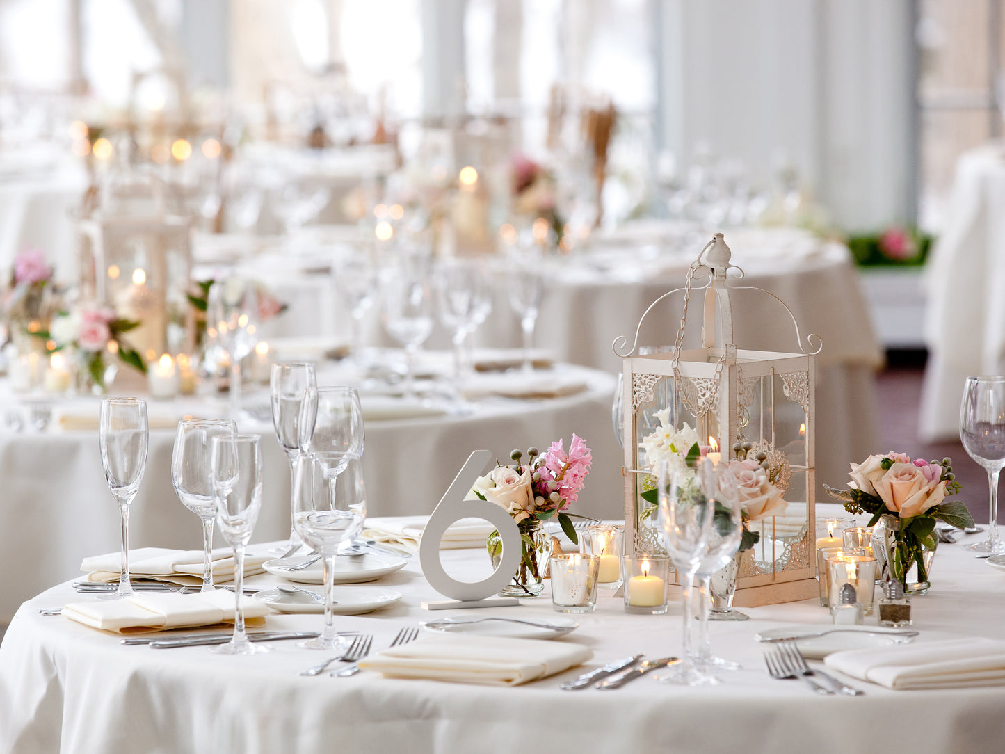 Large Numbers With Stand For Wedding Tables