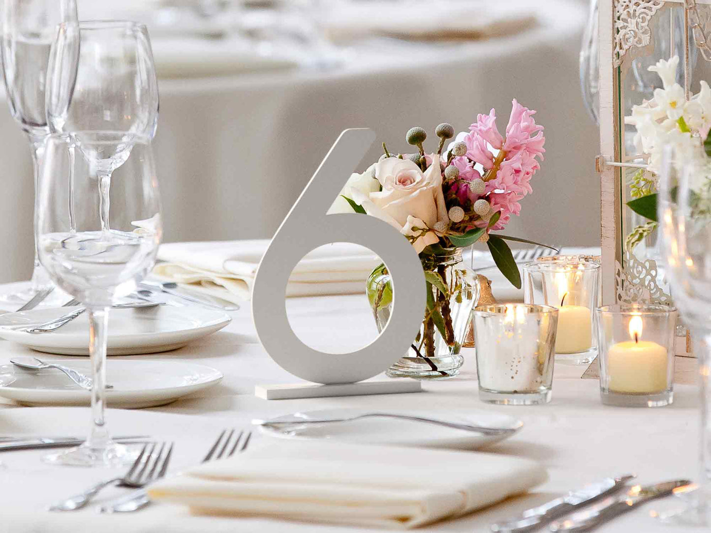 3D Number With Stand For Wedding Table Number