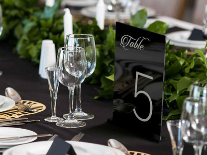 Wedding Table Numbers Available In A Variety Of Colours